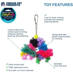 Prevue Pet Products Playfuls Over The Rainbow Bird Toy, Multicolor -Sunny Decor Shop 905830 PT2. AC SS1800 V1689367221