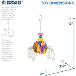 Prevue Pet Products Playfuls Accordion Crinkle Bird Toy, Multicolor -Sunny Decor Shop 905894 PT1. AC SS1800 V1689367219