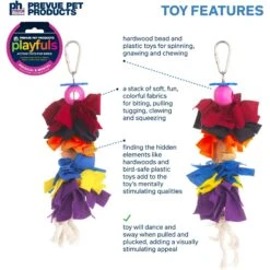Prevue Pet Products Playfuls Bow Dangles Bird Toy, Multicolor 11 Prevue Pet Products Playfuls Bow Dangles Bird Toy, Multicolor -Sunny Decor Shop 905910 PT2. AC SS1800 V1689365328