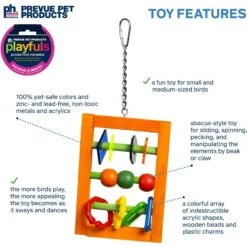 Prevue Pet Products Playfuls Abacus Bird Toy, Multicolor 11 Prevue Pet Products Playfuls Abacus Bird Toy, Multicolor -Sunny Decor Shop 905974 PT2. AC SS1800 V1689367230