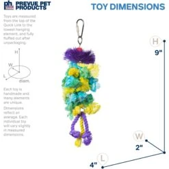 Prevue Pet Products Playfuls Braided Bunch Bird Toy, Multicolor -Sunny Decor Shop 905990 PT1. AC SS1800 V1689364416