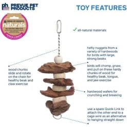 Prevue Pet Products Naturals Brownie Snack Bird Toy, Natural -Sunny Decor Shop 906006 PT2. AC SS1800 V1689365246