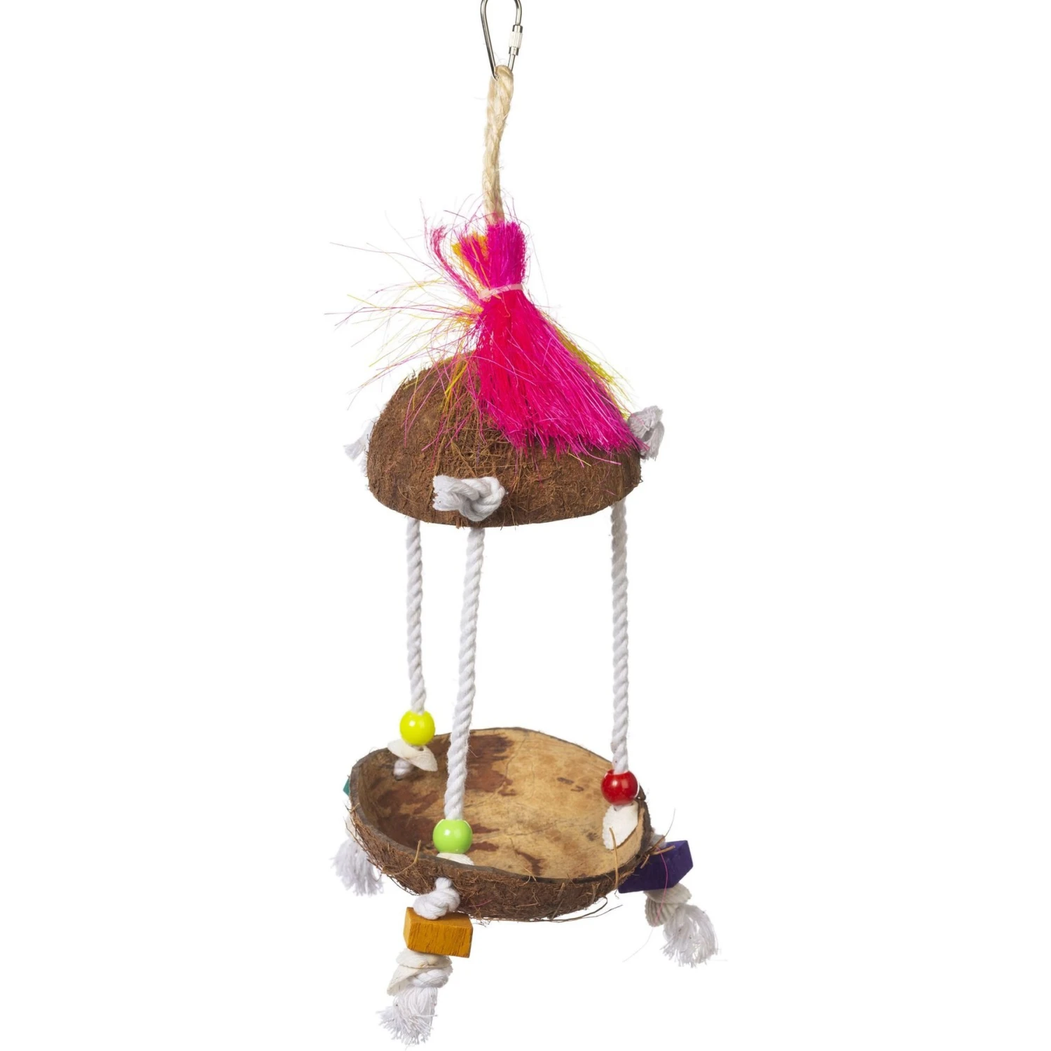 Prevue Pet Products Playfuls Tiki Hut Bird Toy, Multicolor 3 Prevue Pet Products Playfuls Tiki Hut Bird Toy, Multicolor