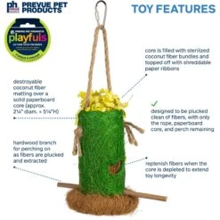 Prevue Pet Products Playfuls Shreddable Shack Bird Toy, Multicolor -Sunny Decor Shop 906086 PT2. AC SS1800 V1689365274