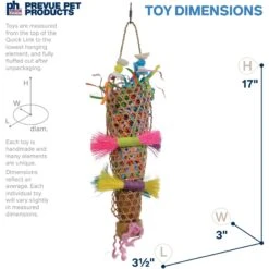 Prevue Pet Products Playfuls Confetti Kazoo Bird Toy, Multicolor -Sunny Decor Shop 906182 PT1. AC SS1800 V1689363702