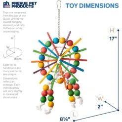 Prevue Pet Products Playfuls Ferris Wheel Bird Toy, Multicolor -Sunny Decor Shop 906214 PT1. AC SS1800 V1689366261