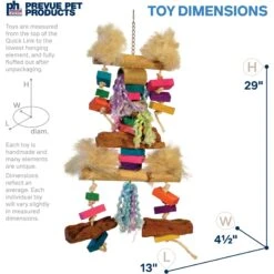 Prevue Pet Products Playfuls Fluff N Stuff Bird Toy, Multicolor 10 Prevue Pet Products Playfuls Fluff N Stuff Bird Toy, Multicolor -Sunny Decor Shop 906262 PT1. AC SS1800 V1689367290