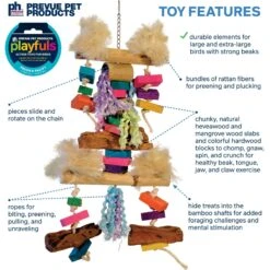 Prevue Pet Products Playfuls Fluff N Stuff Bird Toy, Multicolor 11 Prevue Pet Products Playfuls Fluff N Stuff Bird Toy, Multicolor -Sunny Decor Shop 906262 PT2. AC SS1800 V1689364533