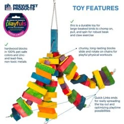 Prevue Pet Products Playfuls Tentacles Bird Toy, Multicolor -Sunny Decor Shop 906342 PT2. AC SS1800 V1689366807
