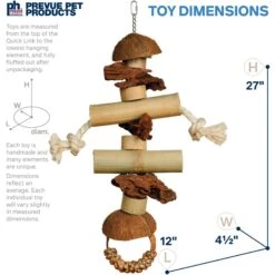 Prevue Pet Products Naturals Gorilla Bird Toy, Natural -Sunny Decor Shop 906390 PT1. AC SS1800 V1689363657
