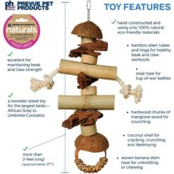 Prevue Pet Products Naturals Gorilla Bird Toy, Natural -Sunny Decor Shop 906390 PT2. AC SS1800 V1689364464