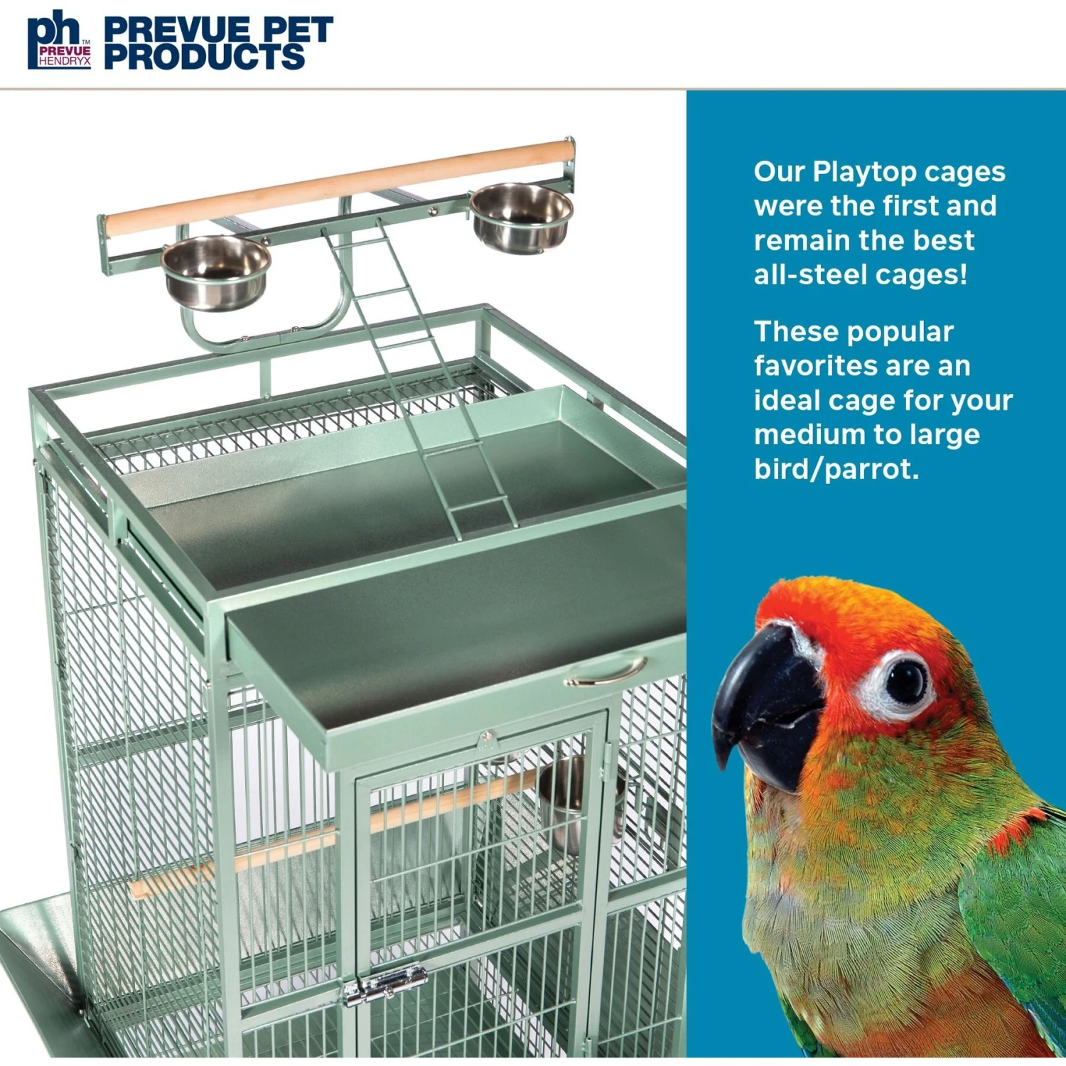 Prevue Pet Products Medium Select Bird Cage 4 Prevue Pet Products Medium Select Bird Cage - Image 2
