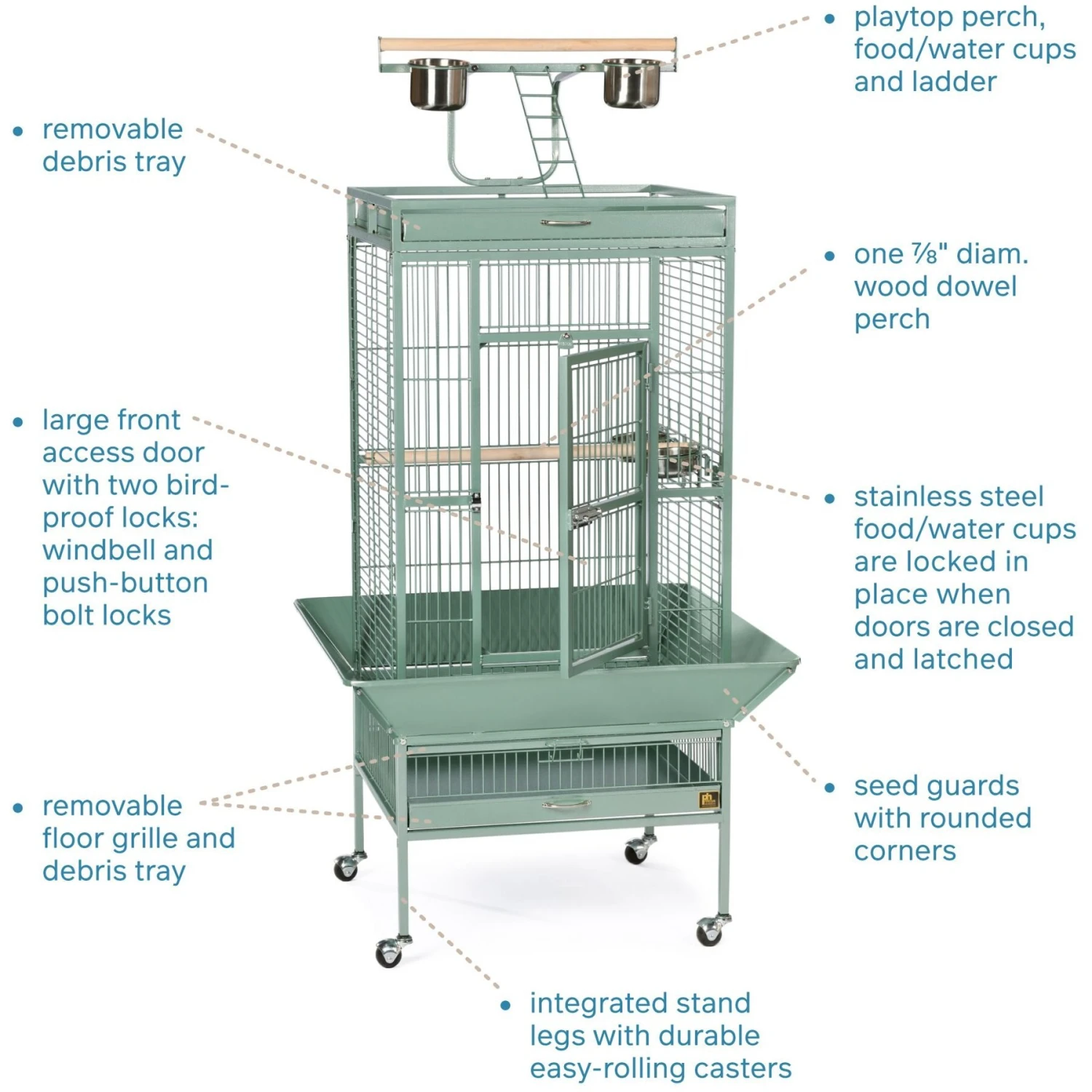 Prevue Pet Products Medium Select Bird Cage 5 Prevue Pet Products Medium Select Bird Cage - Image 3