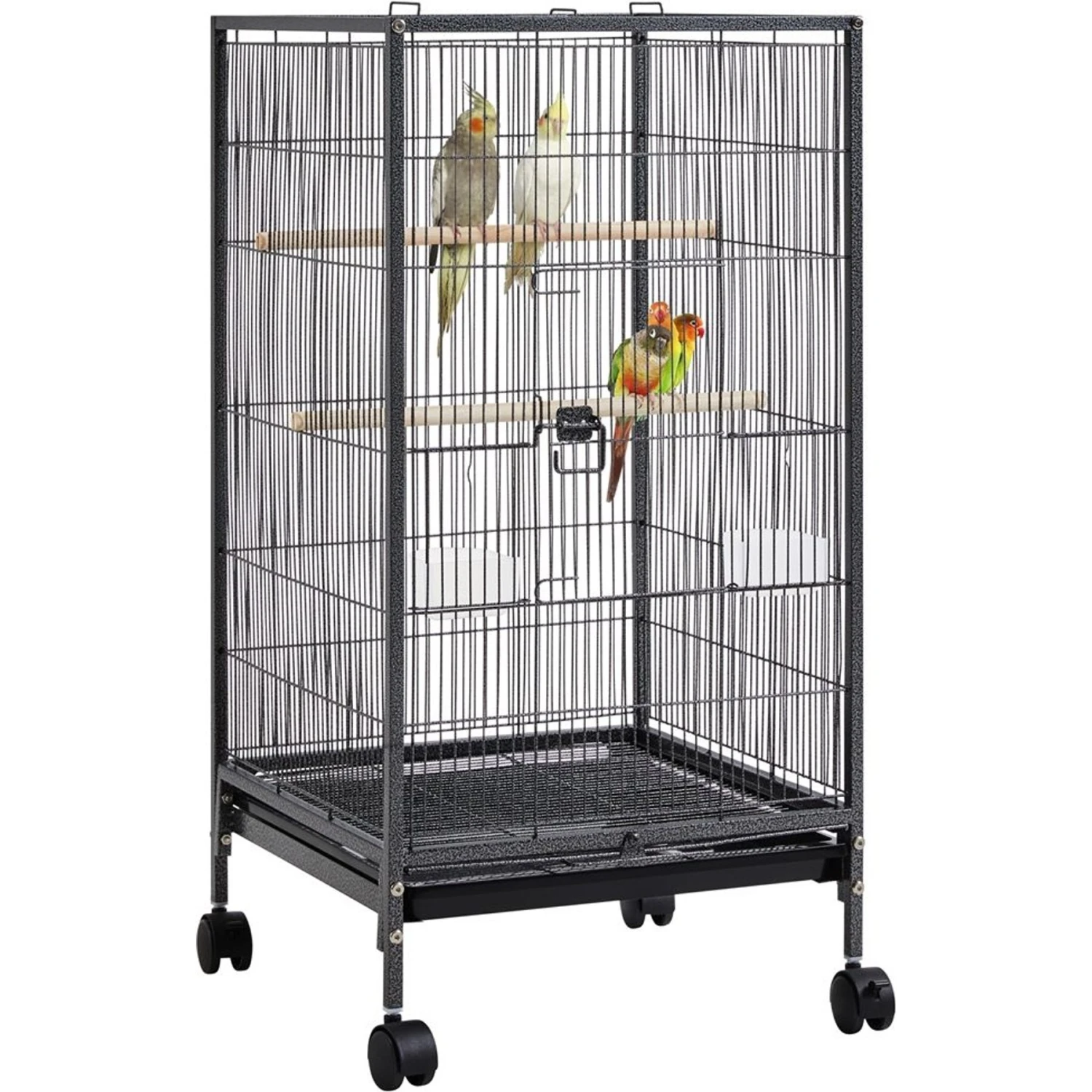 Yaheetech Iron Small Bird Cage, Black, 40-in 4 Yaheetech Iron Small Bird Cage, Black, 40-in - Image 2