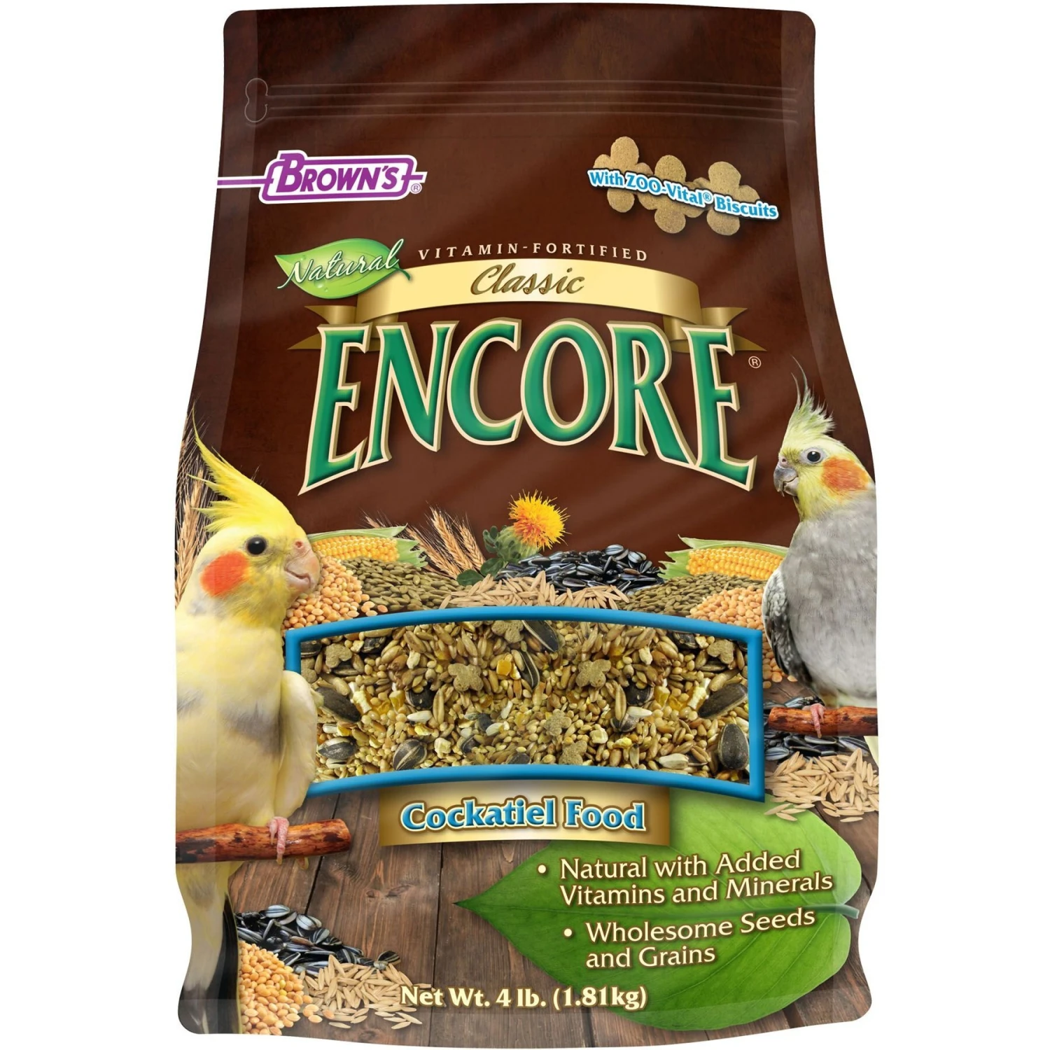 Brown's Encore Classic Natural Cockatiel Food 3 Brown's Encore Classic Natural Cockatiel Food