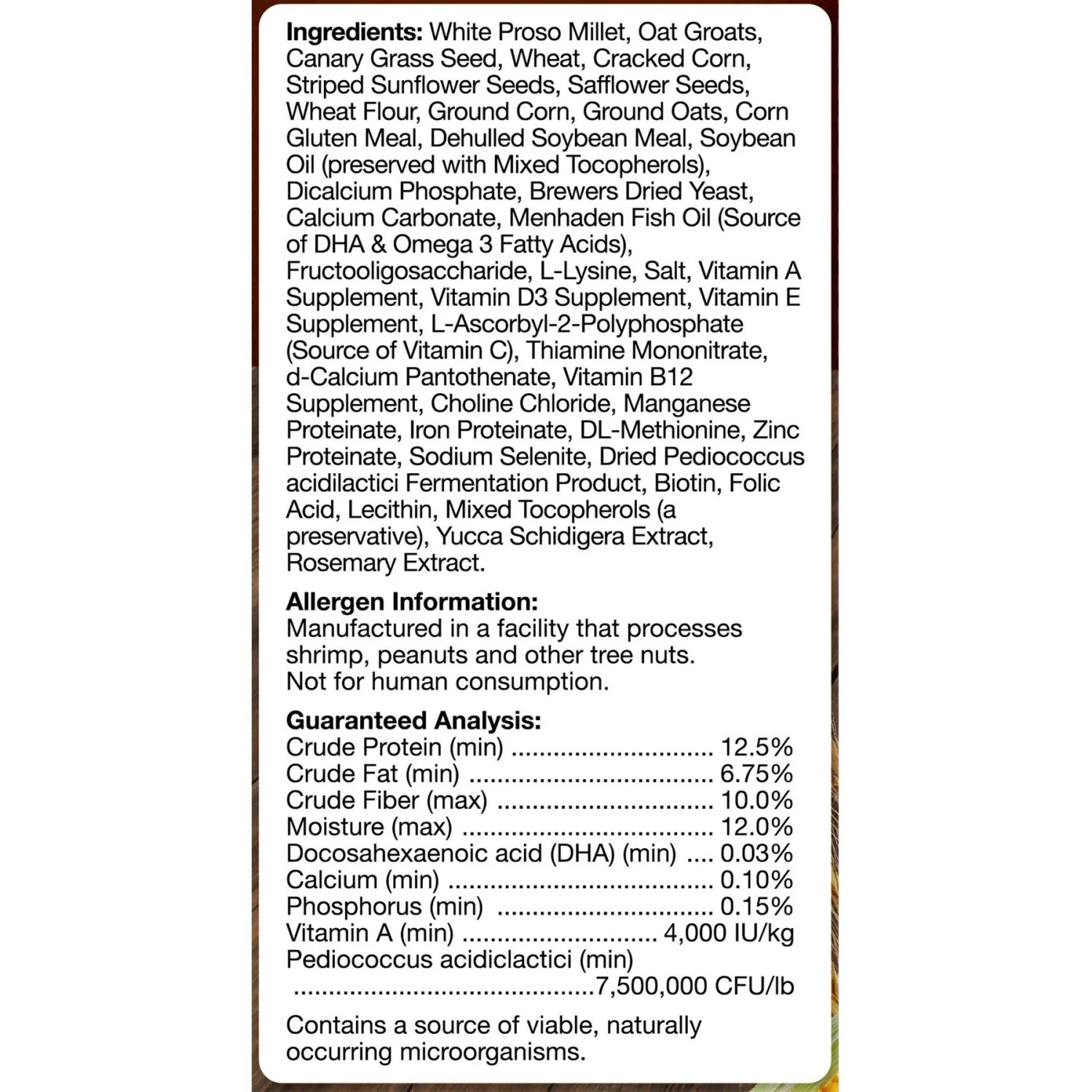 Brown's Encore Classic Natural Cockatiel Food 8 Brown's Encore Classic Natural Cockatiel Food - Image 6