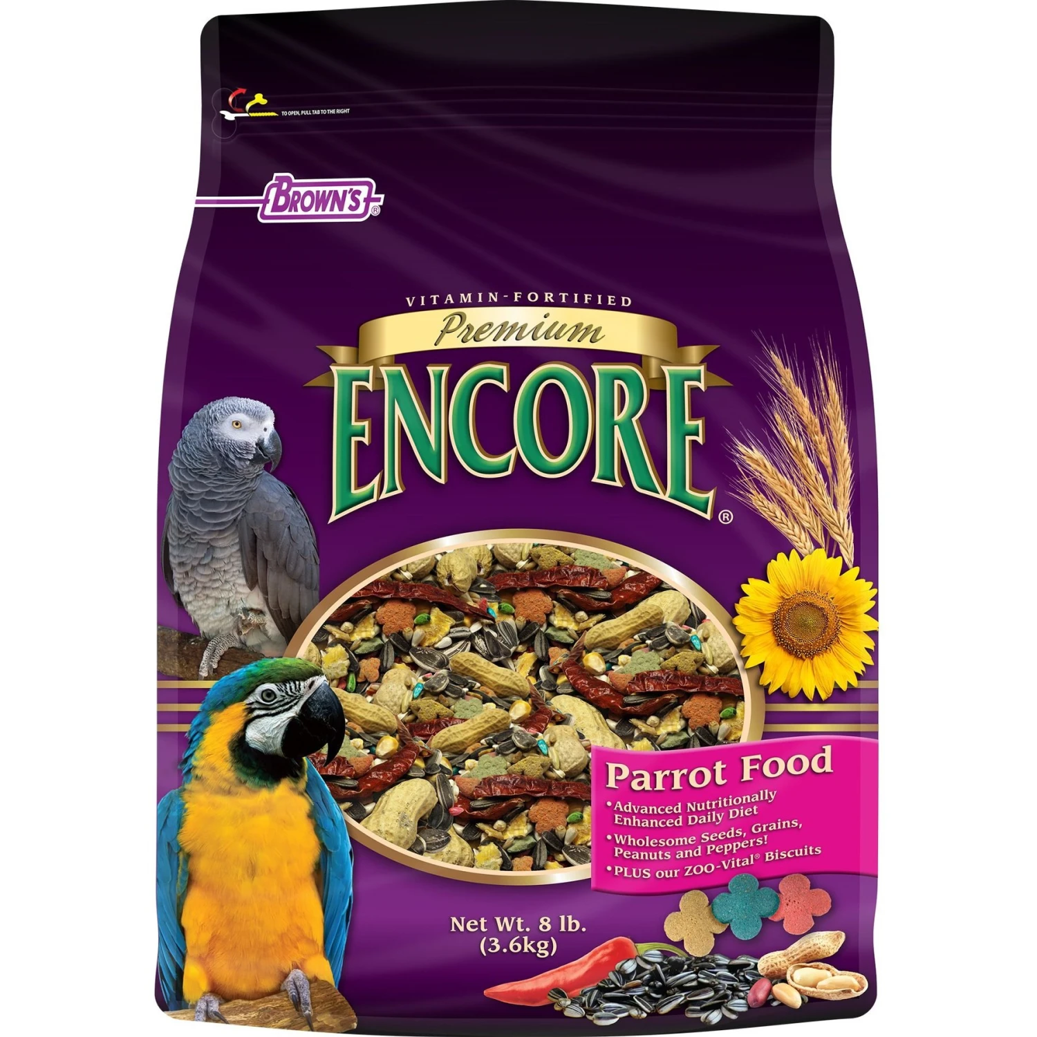 Brown's Encore Premium Parrot Food 3 Brown's Encore Premium Parrot Food