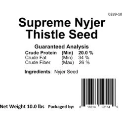 Bar ALE Non-GMO Nyjer Thistle Wild Bird Food, 10-lb Bag 9 Bar ALE Non-GMO Nyjer Thistle Wild Bird Food, 10-lb Bag -Sunny Decor Shop 951902 PT3. AC SS1800 V1703619971