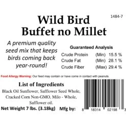 Bar ALE Buffet Blend No Millet Wild Bird Food, 7-lb Bag -Sunny Decor Shop 952246 PT3. AC SS1800 V1703620046