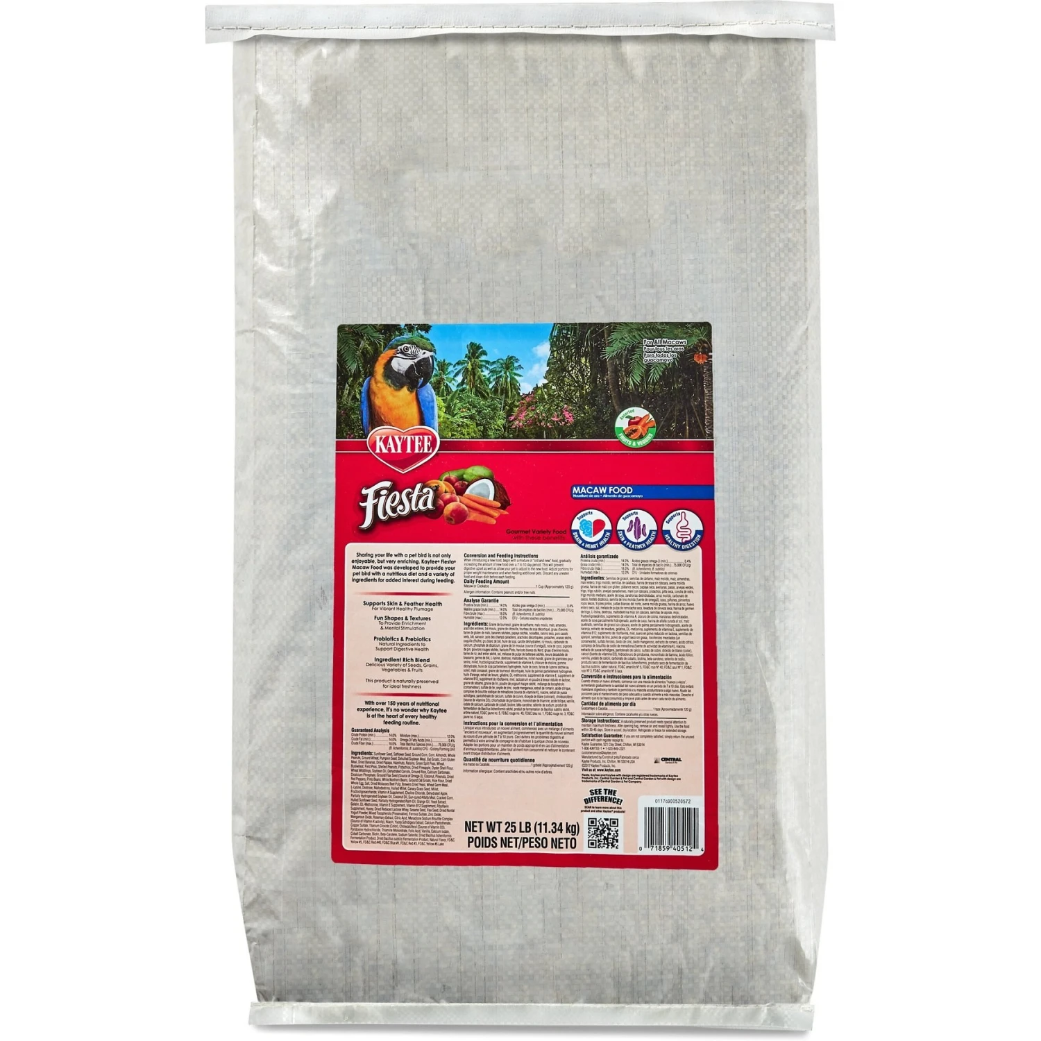 Kaytee Fiesta Variety Mix Macaw Food 5 Kaytee Fiesta Variety Mix Macaw Food - Image 3