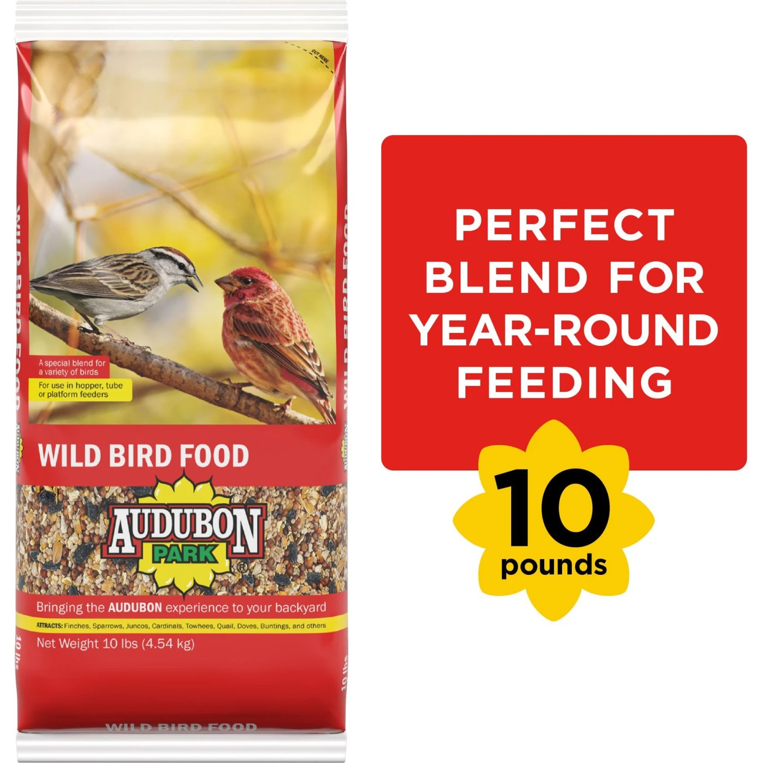 Audubon Park Wild Bird Food, 10-lb Bag 3 Audubon Park Wild Bird Food, 10-lb Bag