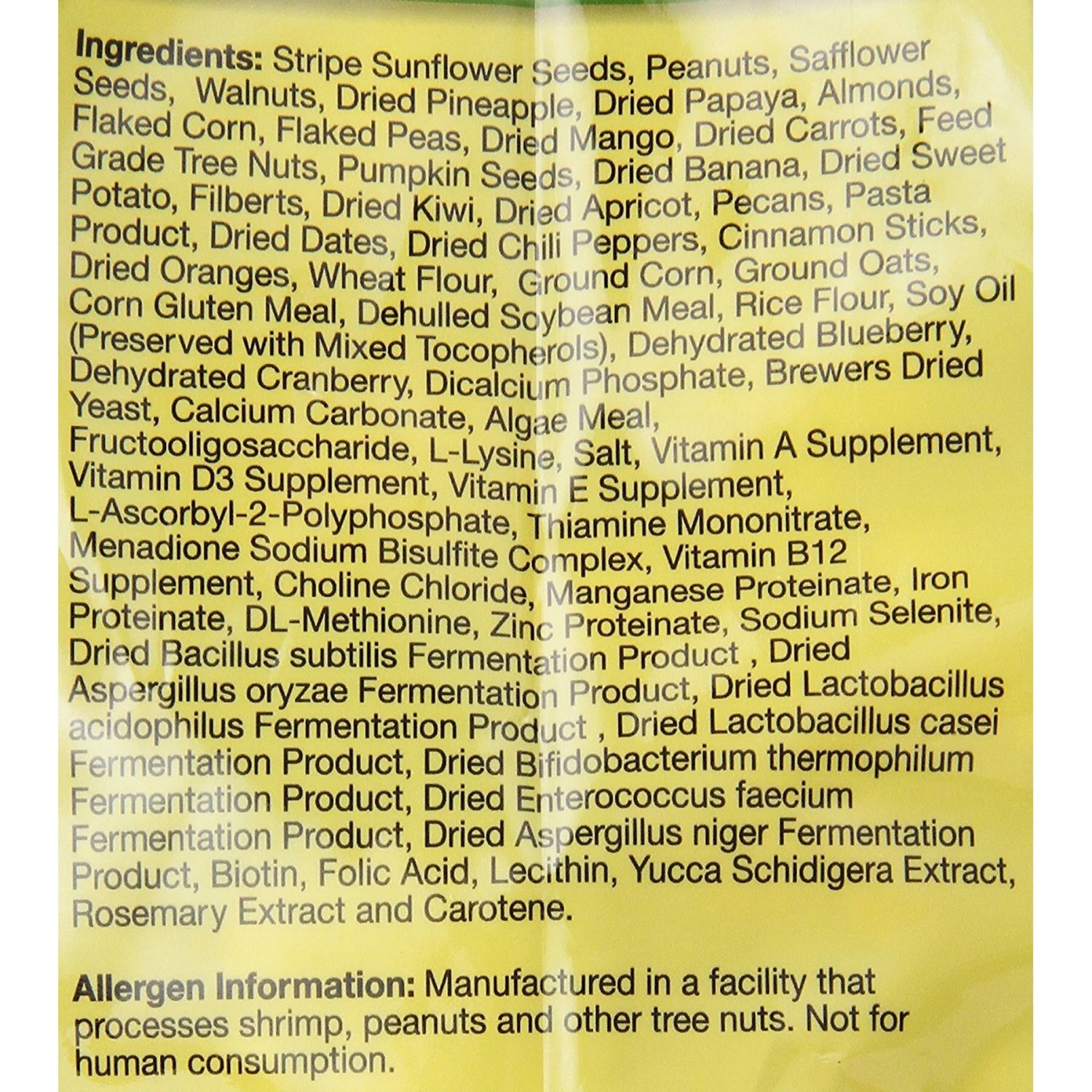 Brown's Tropical Carnival Big Bites With ZOO-Vital Biscuits Parrot & Macaw Food 5 Brown's Tropical Carnival Big Bites With ZOO-Vital Biscuits Parrot & Macaw Food - Image 3