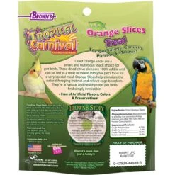 Brown's Tropical Carnival Natural Orange Slices Bird Treats -Sunny Decor Shop 97116 PT1. AC SS1800 V1673648304