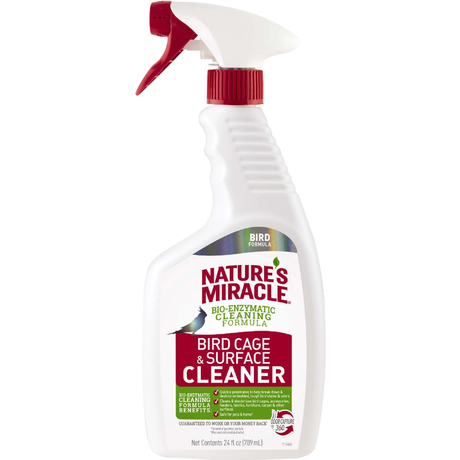 Nature's Miracle Bird Cage & Surface Cleaner Spray, 24-oz Bottle 3 Nature's Miracle Bird Cage & Surface Cleaner Spray, 24-oz Bottle