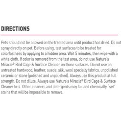 Nature's Miracle Bird Cage & Surface Cleaner Spray, 24-oz Bottle 12 Nature's Miracle Bird Cage & Surface Cleaner Spray, 24-oz Bottle -Sunny Decor Shop 972998 PT2. AC SS1800 V1701115558