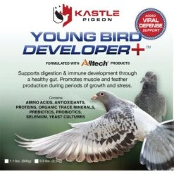 Kastle Pigeon Young Bird Developer Plus Powder Pigeon Supplement, 500-g Jar -Sunny Decor Shop 978206 PT1. AC SS1800 V1698253705